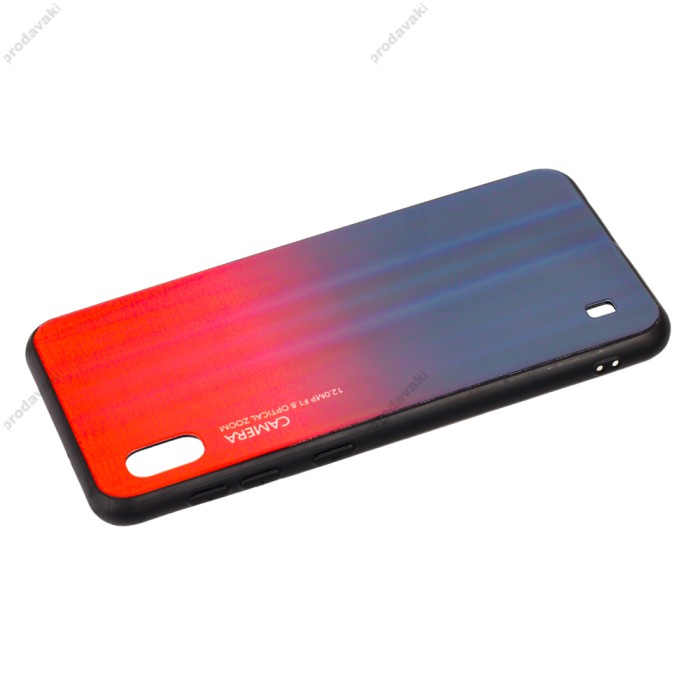 Чохол для Samsung Galaxy A10 (A105) Gradient glass червоний