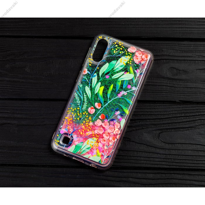 Чохол для Samsung Galaxy A10 (A105) Блискучі вода "квіти та трави"
