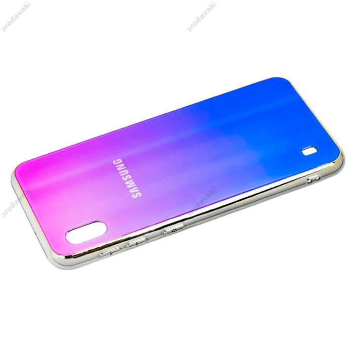 Чохол для Samsung Galaxy A10 (A105) Aurora з лого фіолетовий