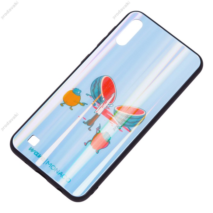 Чохол для Samsung Galaxy A10 (A105) Wave Monaco "кавун" блакитний