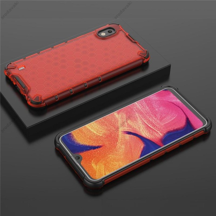 Чохол для Samsung Galaxy A10 (A105) Transformer Honeycomb ударостійкий червоний