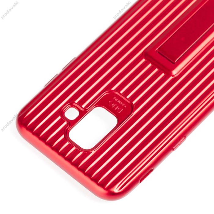 Чохол для Samsung Galaxy A6 2018 (A600) Luggage з підставкою червоний
