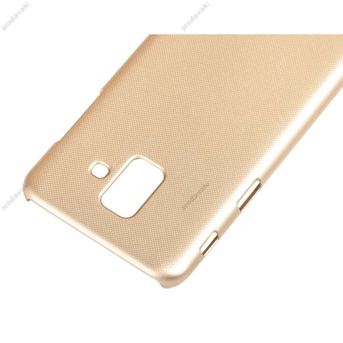 Чохол для Samsung Galaxy A6 2018 (A600) Nillkin із захисною плівкою золотистий