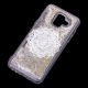 Чохол для Samsung Galaxy A6 2018 (A600) Блискучі вода срібляста "біла мандала"