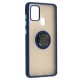 Чохол Samsung Galaxy A21s (A217) LikGus Edging Ring синій