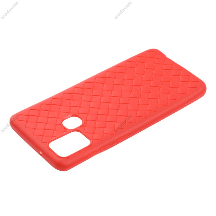 Чохол для Samsung Galaxy A21s (A217) Weaving червоний