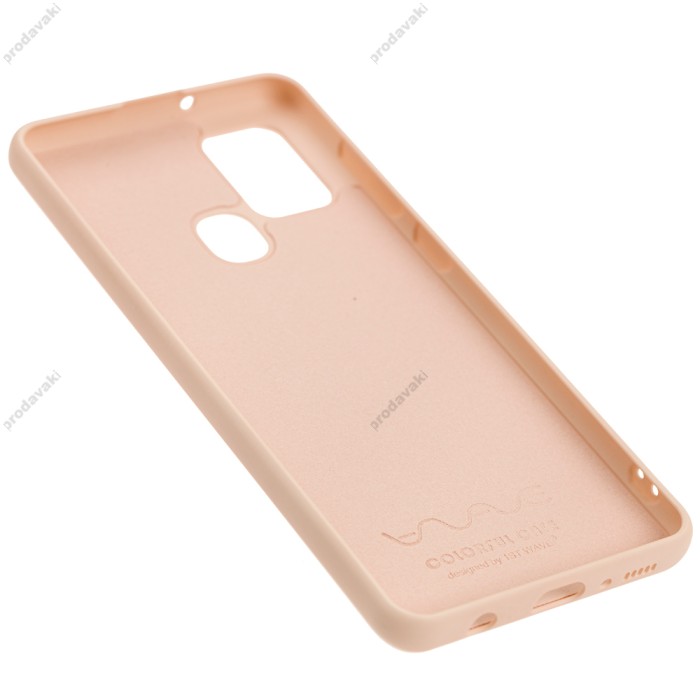 Чохол Samsung Galaxy A21s (A217) Wave colorful рожевий / pink sand