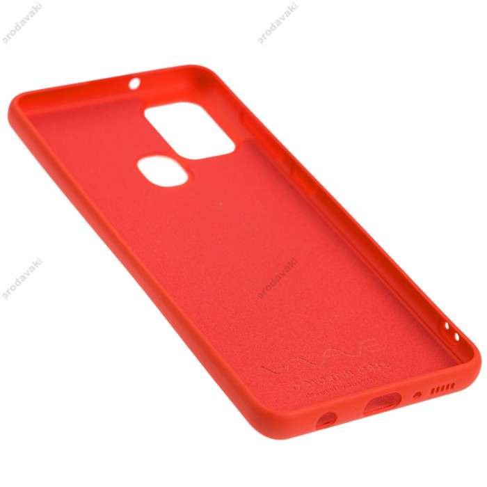 Чохол Samsung Galaxy A21s (A217) Wave colorful червоний