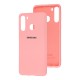 Чохол для Samsung Galaxy A21 (A215) Silicone Full світло-рожевий