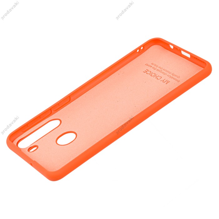 Чохол для Samsung Galaxy A21 (A215) Silicone Full помаранчевий