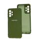 Чохол для Samsung Galaxy A23 (A235) Silicone Full camera зелений / army green