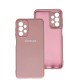 Чохол Samsung Galaxy A23 (A235) Silicone Full camera рожевий / pink sand