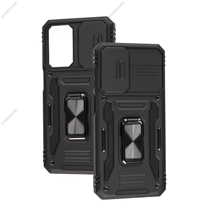 Чохол Samsung Galaxy A23 (A235) Camshield Army Ring чорний