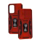 Чохол Samsung Galaxy A23 (A235) Camshield Army Ring червоний