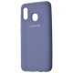 Чохол для Samsung Galaxy A20/A30 Silicone Full лавандовий-сірий