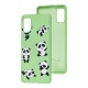 Чохол для Samsung Galaxy A41 (A415) Wave Fancy funny panda / mint gum