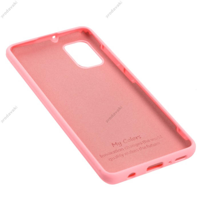 Чохол Samsung Galaxy A41 (A415) Silicone Full рожевий / pink