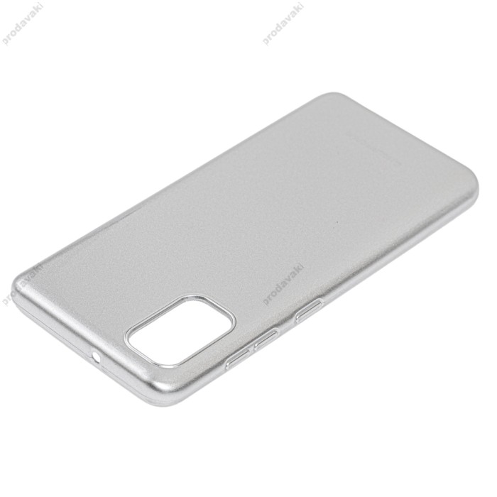 Чохол для Samsung Galaxy A41 (A415) Molan Cano глянець сріблястий