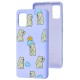 Чохол для Samsung Galaxy A41 (A415) Wave Fancy cute bears / light purple