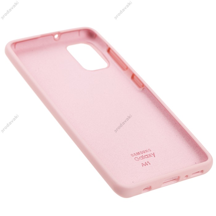 Чохол Samsung Galaxy A41 (A415) Silicone Full світло-рожевий