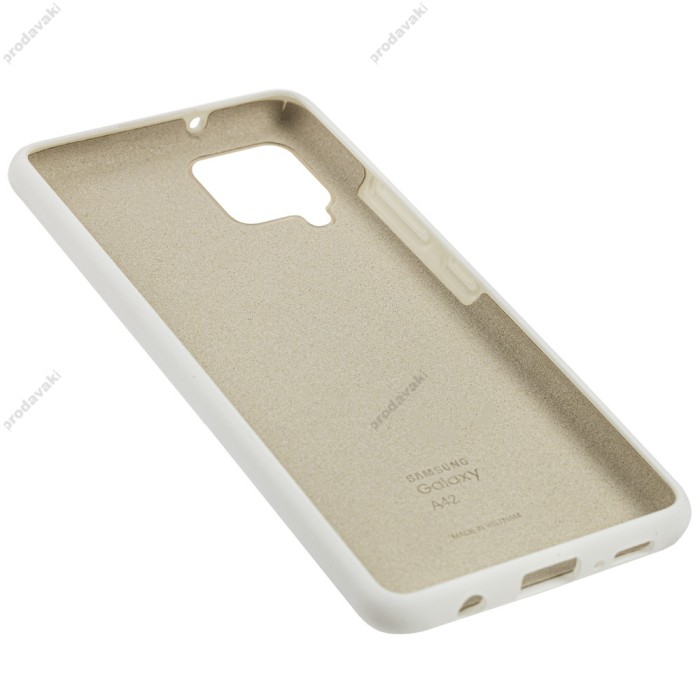 Чохол Samsung Galaxy A42 (A426) Silicone Full білий