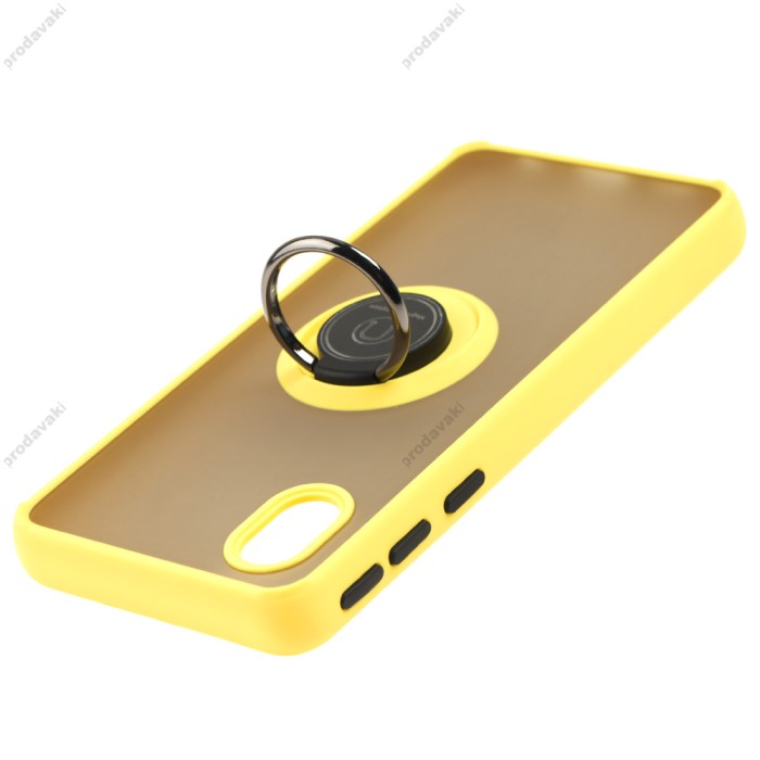 Чохол Samsung Galaxy A01 Core (A013) LikGus Edging Ring жовтий
