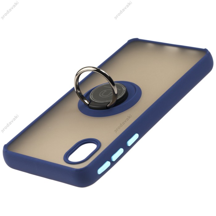 Чохол Samsung Galaxy A01 Core (A013) LikGus Edging Ring синій