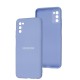 Чохол Samsung Galaxy A03s (A037) Full camera синій / lilac blue