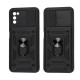 Чохол для Samsung Galaxy A03s (A037) Serge Ring Armor ударостійкий чорний