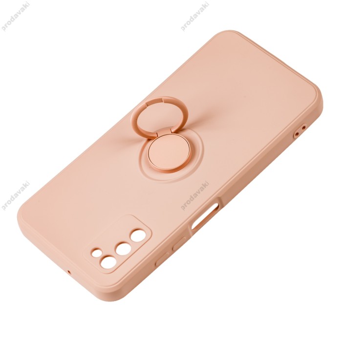 Чохол Samsung Galaxy A03s (A037) WAVE Color Ring pink sand