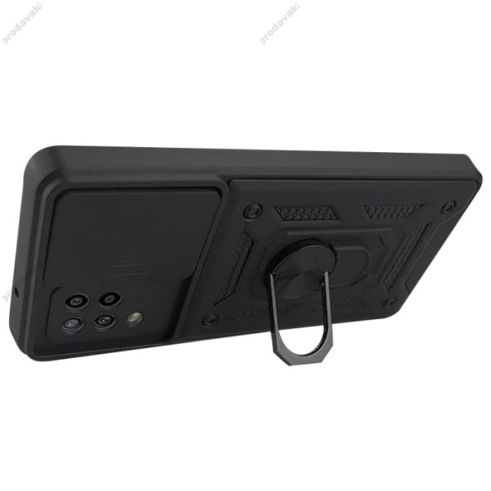 Чохол для Samsung Galaxy A03s (A037) Serge Ring Armor ударостійкий червоний