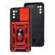 Чохол для Samsung Galaxy A02s (A025) Serge Ring Armor ударостійкий червоний