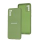 Чохол для Samsung Galaxy A02s / M02s Full camera м'ятний / mint