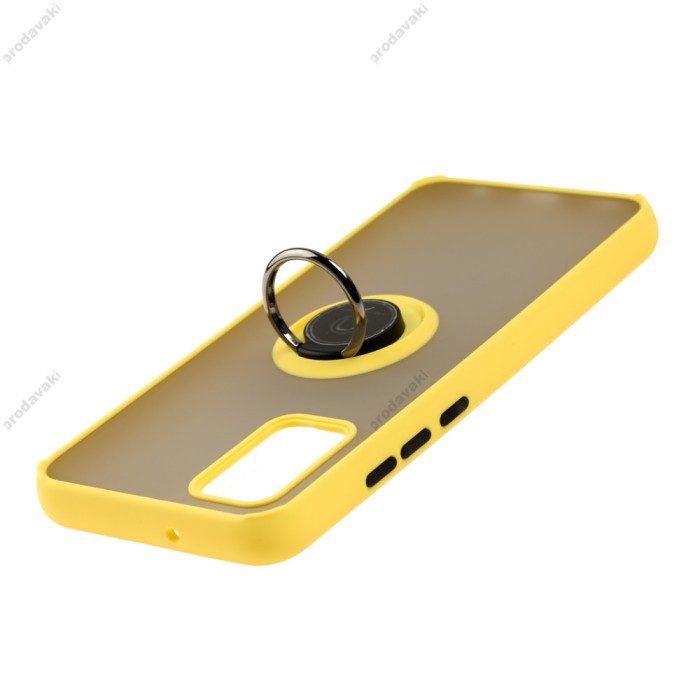 Чохол Samsung Galaxy A02s (A025) LikGus Edging Ring жовтий