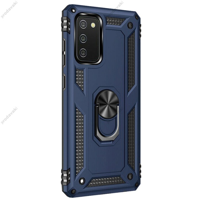 Чохол для Samsung Galaxy A02s (A025) / M02s (M025) Serge Ring ударостійкий синій