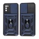 Чохол для Samsung Galaxy A02s (A025) Serge Ring Armor ударостійкий синій