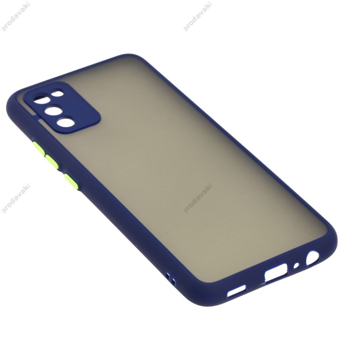 Чохол Samsung Galaxy A02s (A025) LikGus Totu camera protect синій