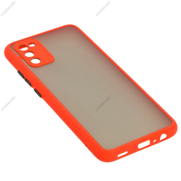 Чохол Samsung Galaxy A02s (A025) LikGus Totu camera protect червоний