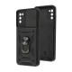 Чохол для Samsung Galaxy A02s (A025) Serge Ring Armor ударостійкий чорний