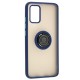 Чохол Samsung Galaxy A02s (A025) LikGus Edging Ring синій