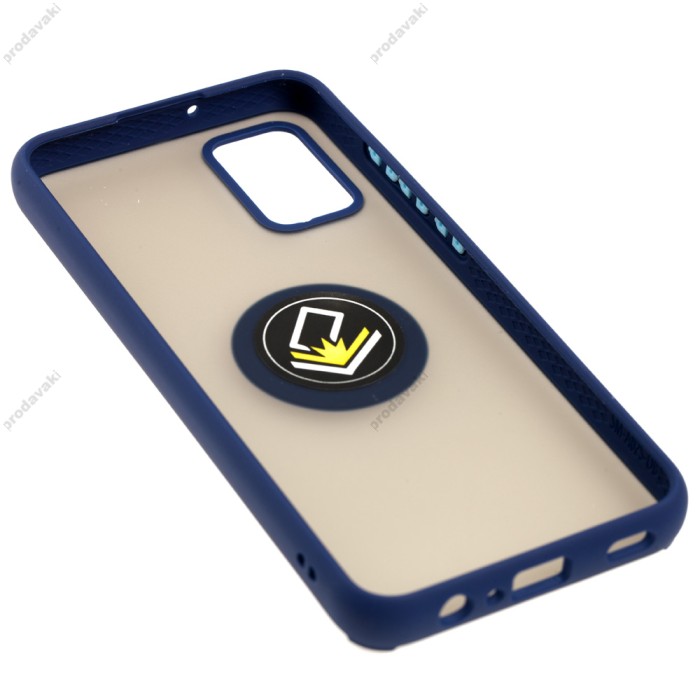 Чохол Samsung Galaxy A02s (A025) LikGus Edging Ring синій