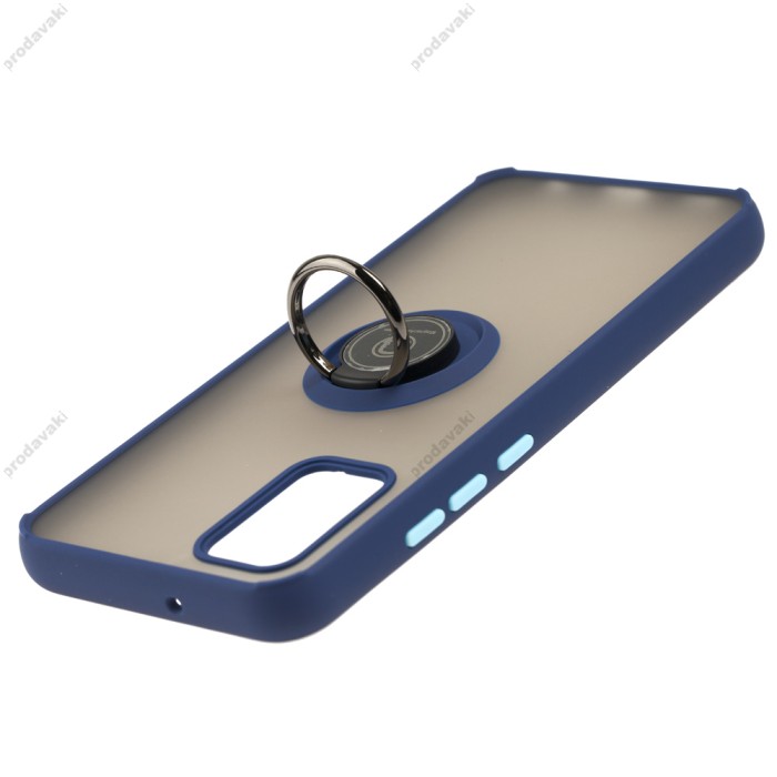 Чохол Samsung Galaxy A02s (A025) LikGus Edging Ring синій