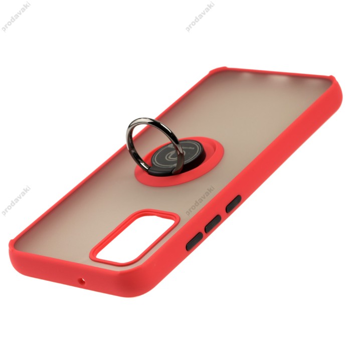 Чохол Samsung Galaxy A02s (A025) LikGus Edging Ring червоний