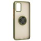Чохол Samsung Galaxy A02s (A025) LikGus Edging Ring зелений