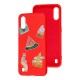 Чохол для Samsung Galaxy A01 (A015) Wave Fancy color style watermelon / red