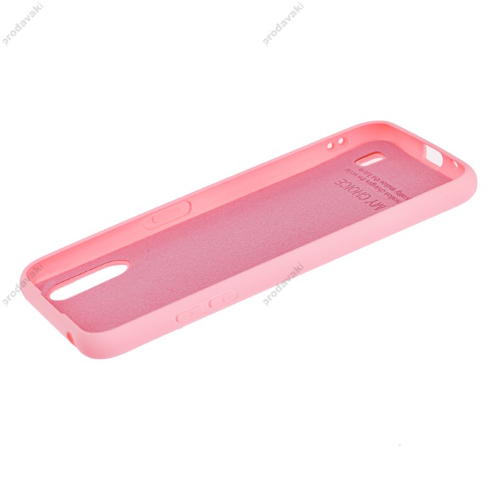 Чохол Samsung Galaxy A01 (A015) Silicone Full світло-рожевий