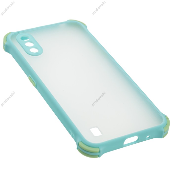 Чохол Samsung Galaxy A01 (A015) LikGus Totu corner protection бірюзовий