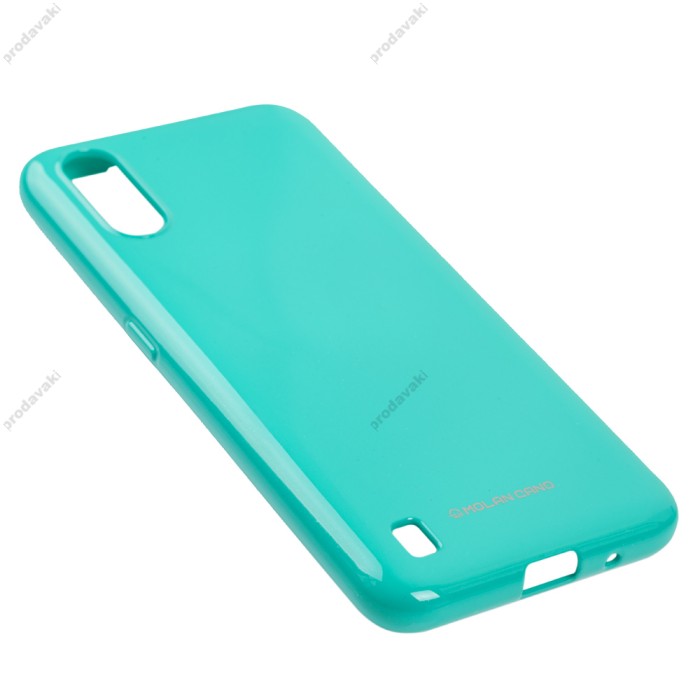 Чохол для Samsung Galaxy A01 (A015) Molan Cano глянець бірюзовий