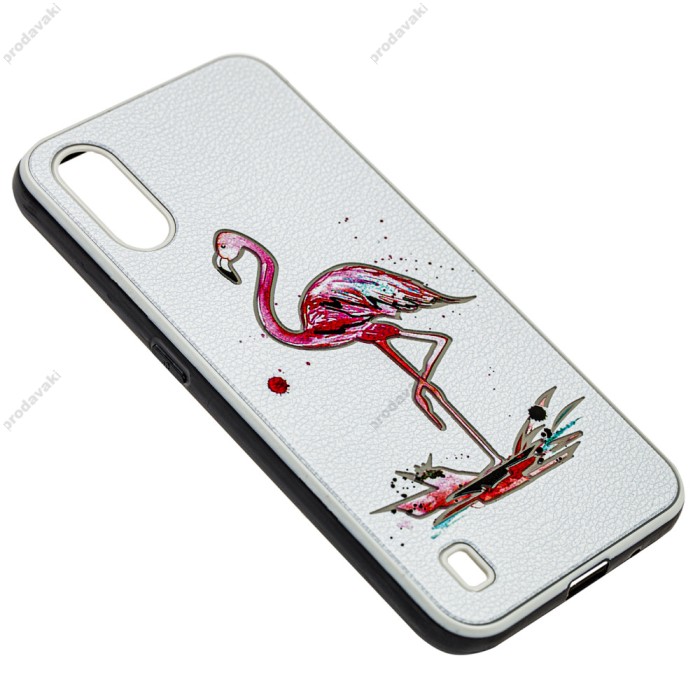 Чохол Samsung Galaxy A01 (A015) Fashion mix фламінго