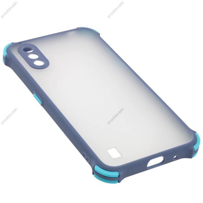 Чохол для Samsung Galaxy A01 (A015) LikGus Totu corner protection лавандово-сірий